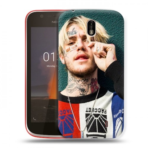 Дизайнерский пластиковый чехол для Nokia 1  Lil Peep