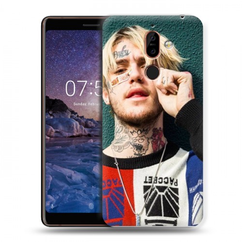 Дизайнерский пластиковый чехол для Nokia 7 Plus  Lil Peep