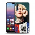 Дизайнерский силиконовый с усиленными углами чехол для Huawei P20 Pro  Lil Peep