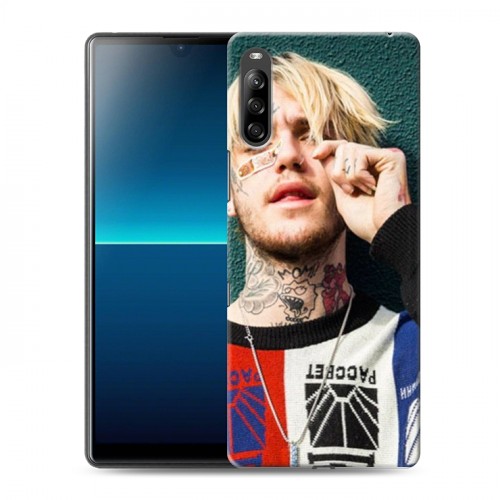 Дизайнерский силиконовый с усиленными углами чехол для Sony Xperia L4  Lil Peep