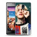 Дизайнерский пластиковый чехол для Huawei Ascend P1  Lil Peep