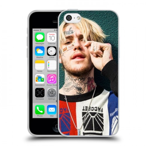 Дизайнерский пластиковый чехол для Iphone 5c  Lil Peep