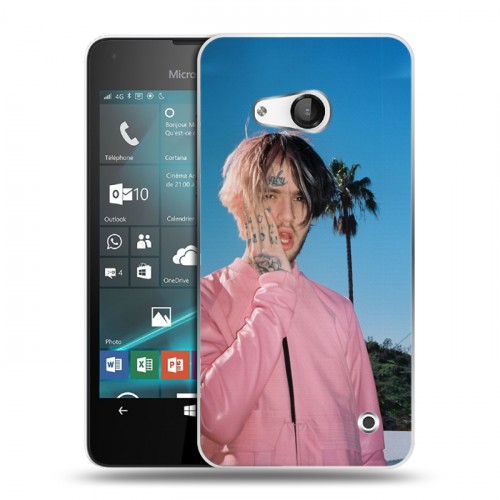 Дизайнерский пластиковый чехол для Microsoft Lumia 550  Lil Peep