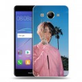 Дизайнерский пластиковый чехол для Huawei Y3 (2017)  Lil Peep