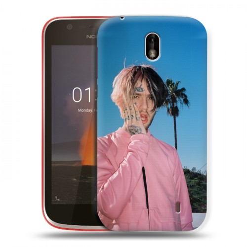 Дизайнерский пластиковый чехол для Nokia 1  Lil Peep