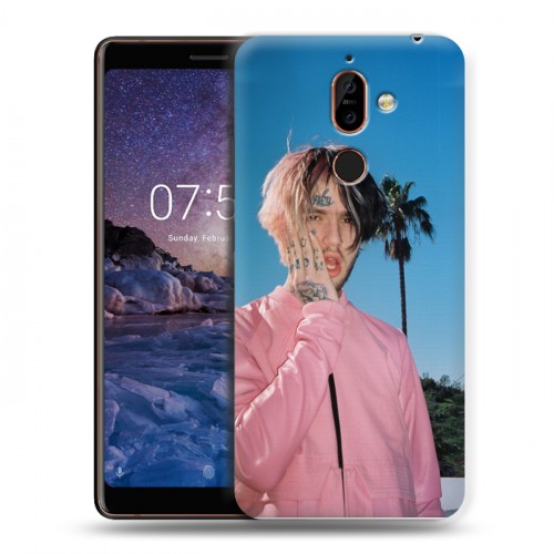 Дизайнерский пластиковый чехол для Nokia 7 Plus  Lil Peep