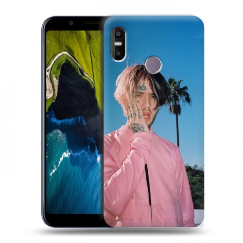 Дизайнерский пластиковый чехол для HTC U12 Life  Lil Peep