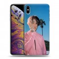 Дизайнерский силиконовый чехол для Iphone Xs Max  Lil Peep