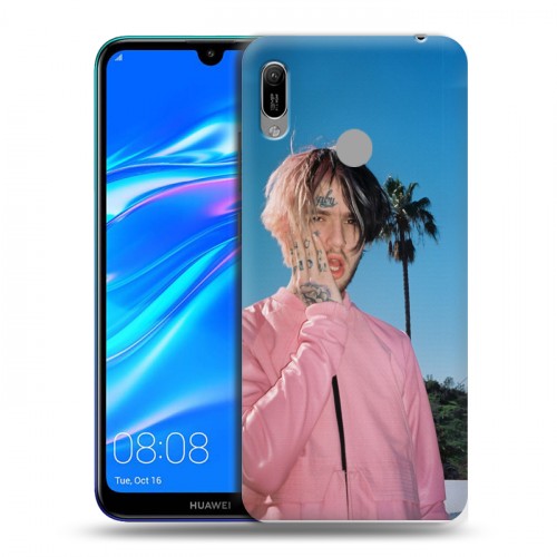 Дизайнерский пластиковый чехол для Huawei Y6 (2019)  Lil Peep