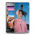 Дизайнерский пластиковый чехол для Huawei Ascend P1  Lil Peep