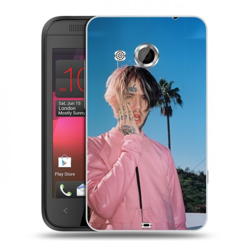 Дизайнерский пластиковый чехол для HTC Desire 200  Lil Peep