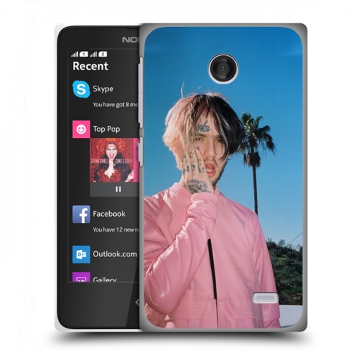 Дизайнерский пластиковый чехол для Nokia X  Lil Peep