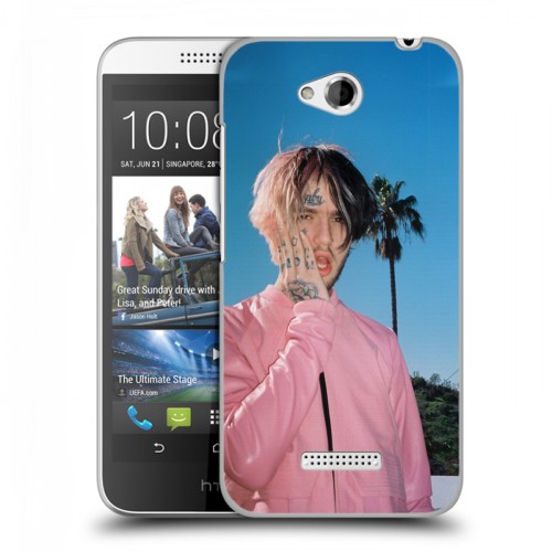 Дизайнерский пластиковый чехол для HTC Desire 616  Lil Peep