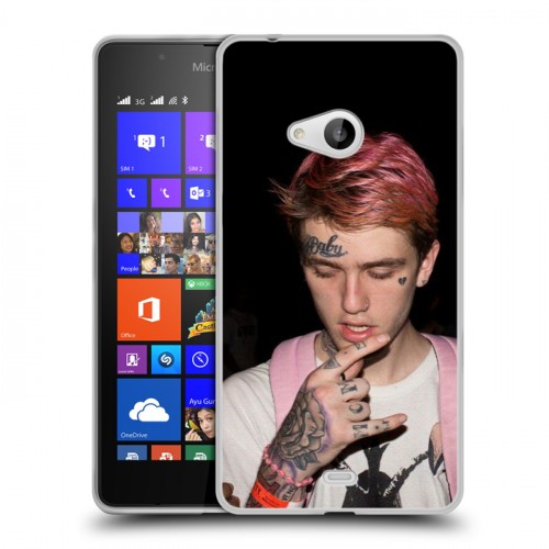 Дизайнерский пластиковый чехол для Microsoft Lumia 540  Lil Peep