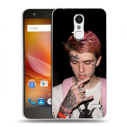 Дизайнерский пластиковый чехол для ZTE Blade X5  Lil Peep