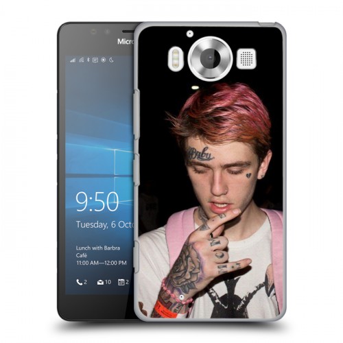 Дизайнерский пластиковый чехол для Microsoft Lumia 950  Lil Peep