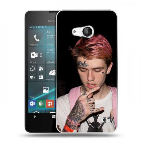 Дизайнерский пластиковый чехол для Microsoft Lumia 550  Lil Peep