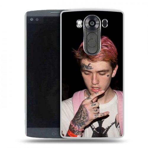 Дизайнерский пластиковый чехол для LG V10  Lil Peep