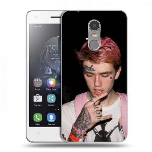 Дизайнерский пластиковый чехол для Lenovo K6 Note  Lil Peep