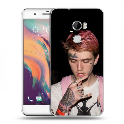 Дизайнерский пластиковый чехол для HTC One X10  Lil Peep