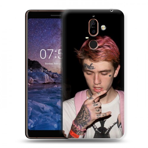 Дизайнерский пластиковый чехол для Nokia 7 Plus  Lil Peep