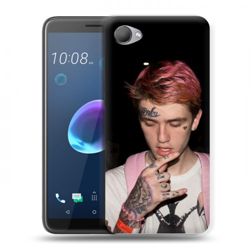 Дизайнерский пластиковый чехол для HTC Desire 12  Lil Peep