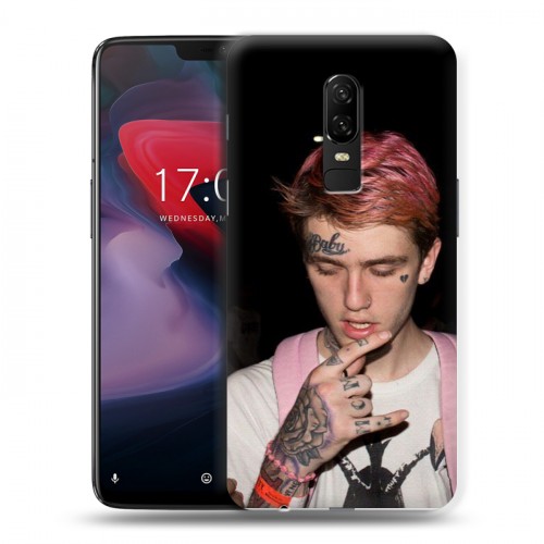 Дизайнерский пластиковый чехол для OnePlus 6  Lil Peep