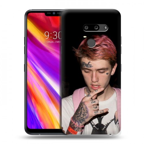 Дизайнерский пластиковый чехол для LG G8 ThinQ  Lil Peep