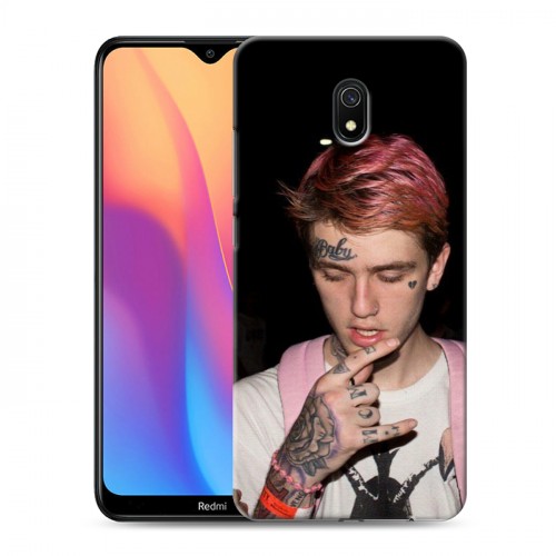 Дизайнерский силиконовый с усиленными углами чехол для Xiaomi RedMi 8A  Lil Peep