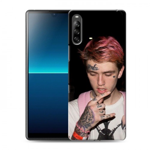 Дизайнерский силиконовый с усиленными углами чехол для Sony Xperia L4  Lil Peep