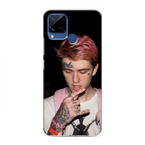 Дизайнерский силиконовый с усиленными углами чехол для Realme C15  Lil Peep