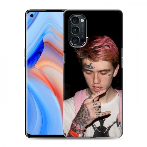 Дизайнерский пластиковый чехол для OPPO Reno4 Pro  Lil Peep