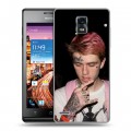 Дизайнерский пластиковый чехол для Huawei Ascend P1  Lil Peep