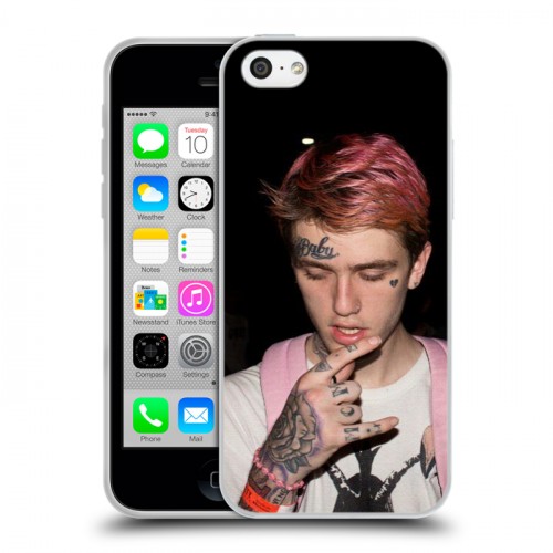 Дизайнерский пластиковый чехол для Iphone 5c  Lil Peep