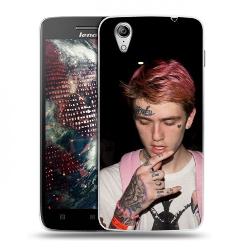 Дизайнерский пластиковый чехол для Lenovo Vibe X  Lil Peep