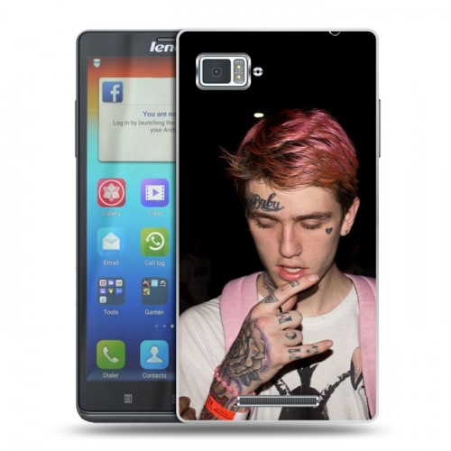 Дизайнерский пластиковый чехол для Lenovo Vibe Z  Lil Peep