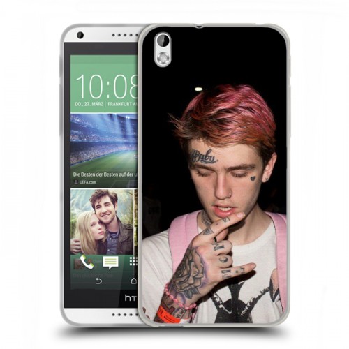 Дизайнерский пластиковый чехол для HTC Desire 816  Lil Peep