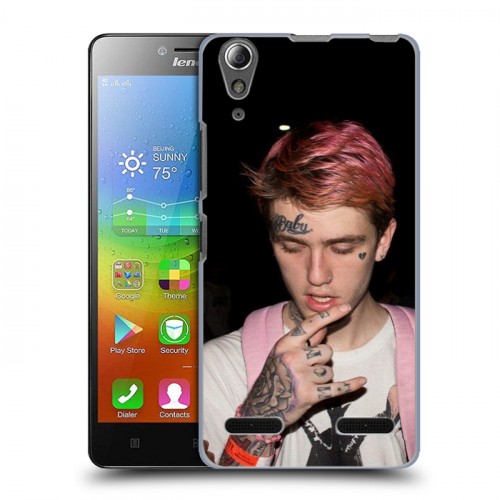 Дизайнерский пластиковый чехол для Lenovo A6000  Lil Peep