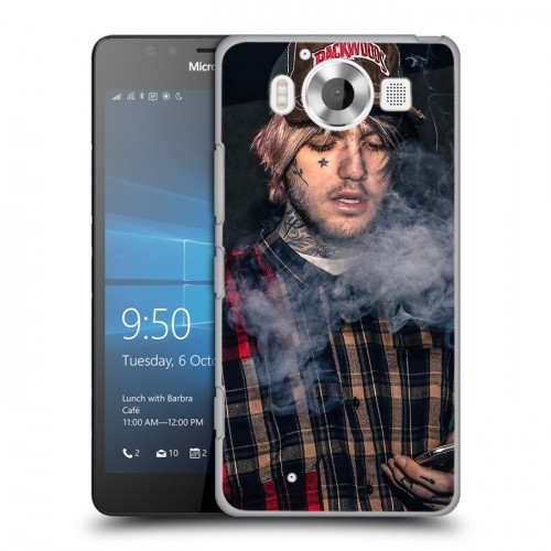 Дизайнерский пластиковый чехол для Microsoft Lumia 950  Lil Peep