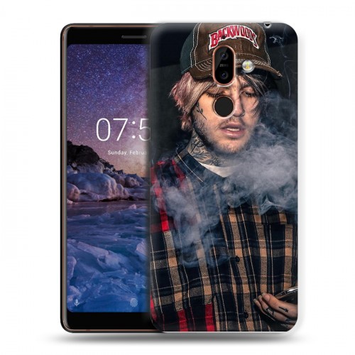 Дизайнерский пластиковый чехол для Nokia 7 Plus  Lil Peep