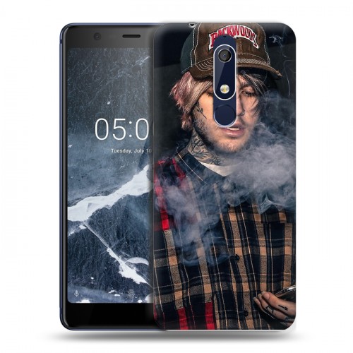 Дизайнерский пластиковый чехол для Nokia 5.1  Lil Peep