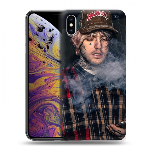 Дизайнерский силиконовый чехол для Iphone Xs Max  Lil Peep