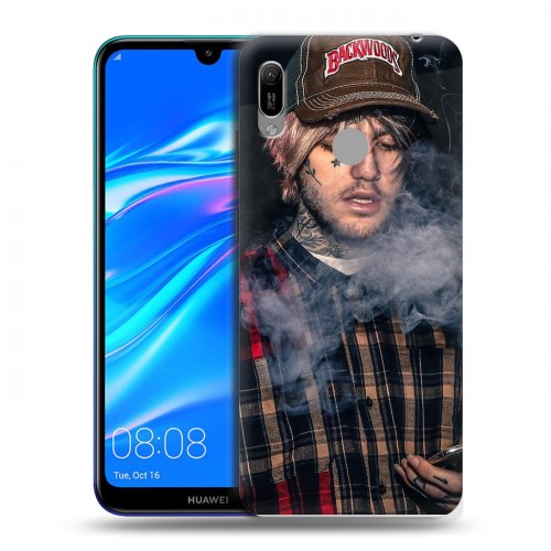 Дизайнерский пластиковый чехол для Huawei Y6 (2019)  Lil Peep