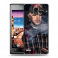 Дизайнерский пластиковый чехол для Huawei Ascend P1  Lil Peep