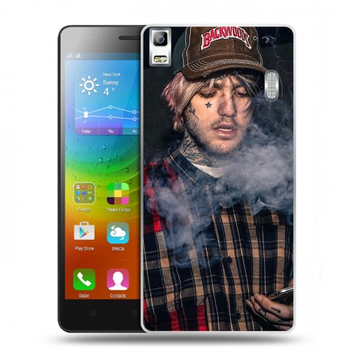 Дизайнерский пластиковый чехол для Lenovo A7000  Lil Peep