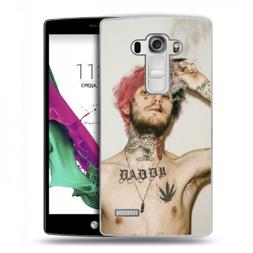 Дизайнерский пластиковый чехол для LG G4 S  Lil Peep