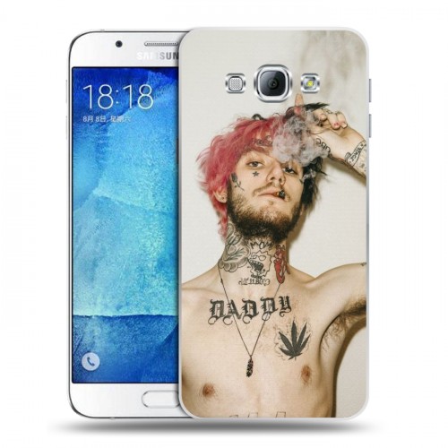 Дизайнерский пластиковый чехол для Samsung Galaxy A8  Lil Peep