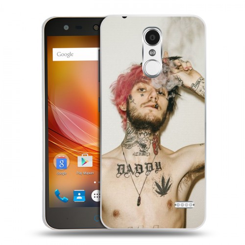 Дизайнерский пластиковый чехол для ZTE Blade X5  Lil Peep