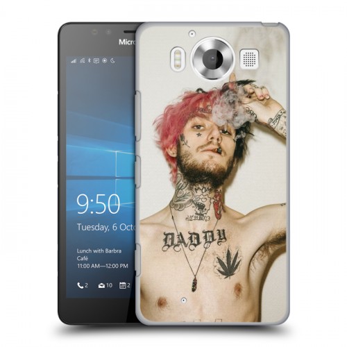 Дизайнерский пластиковый чехол для Microsoft Lumia 950  Lil Peep