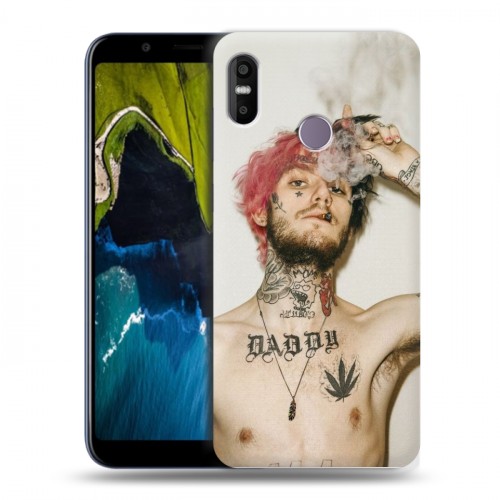 Дизайнерский пластиковый чехол для HTC U12 Life  Lil Peep